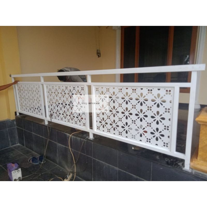 pagar Balkon / Railing Teras Laser Cutting