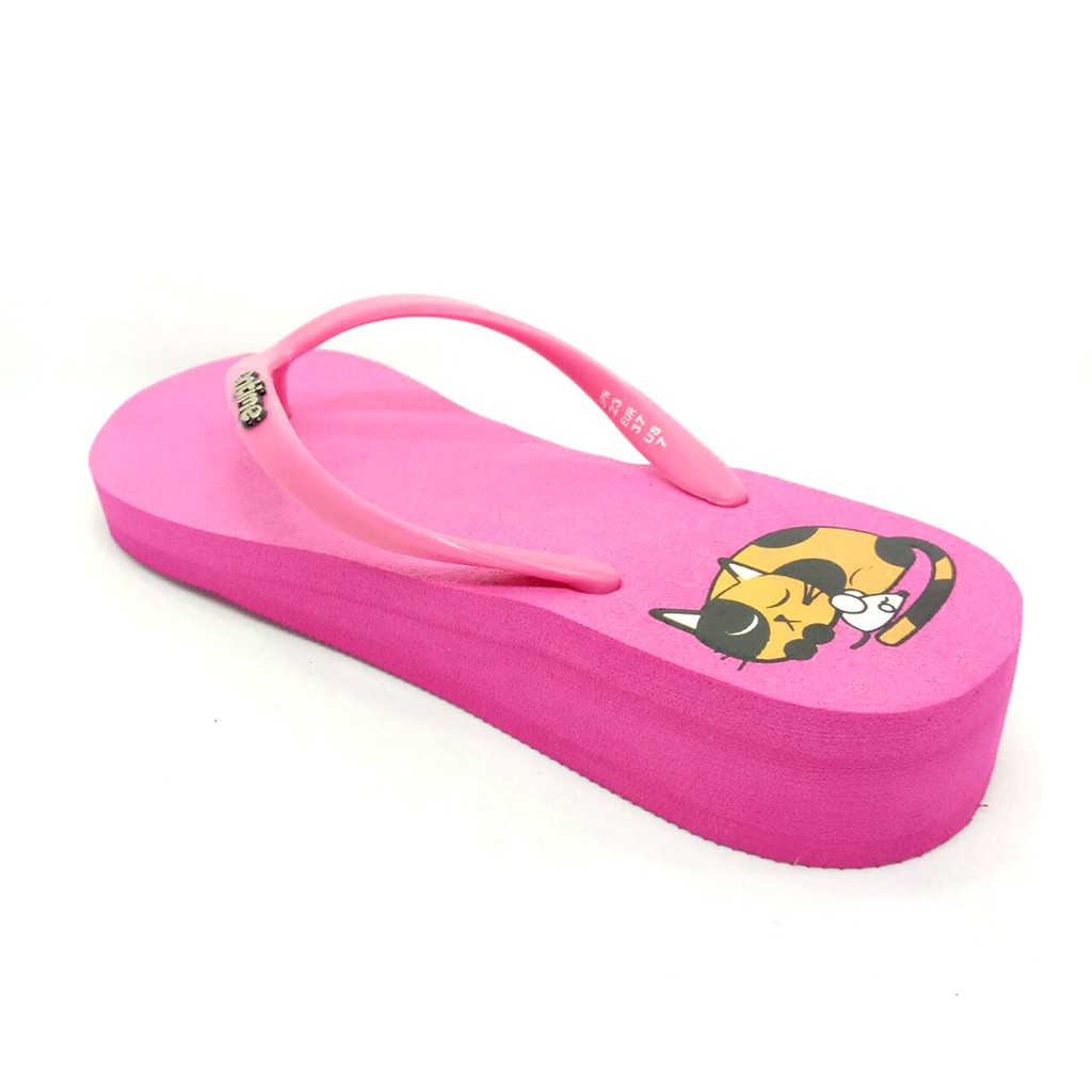 Sandal Jepit Wedges Polka Ontime
