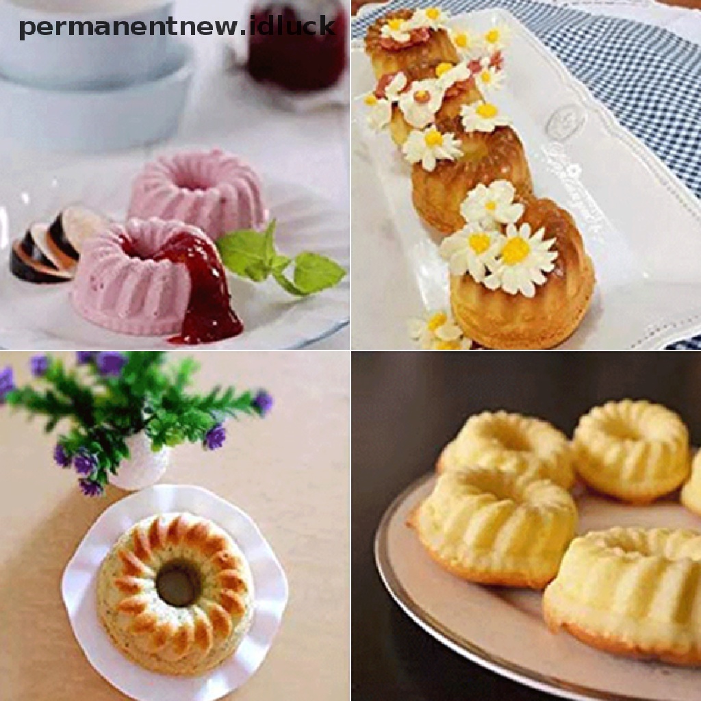 12 Pcs / set Cetakan Kue Muffin Cupcake Bentuk Labu Bahan Silikon Dapat Digunakan Kembali