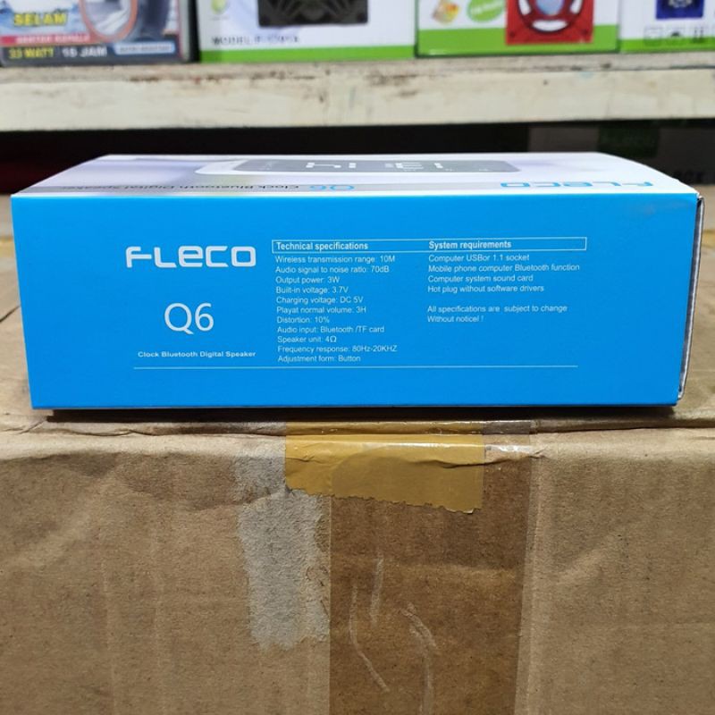 Promo jam Musik Jam Speaker Bluetooth Fleco Q6