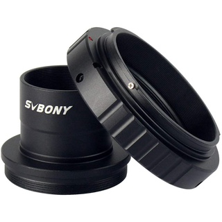 Svbony T2 T Ring Adaptor dan T Adaptor 1.25 Inci Logam untuk Canon EOS Standar EF Lensa dan Teleskop Kamera Astrophotography Aksesoris