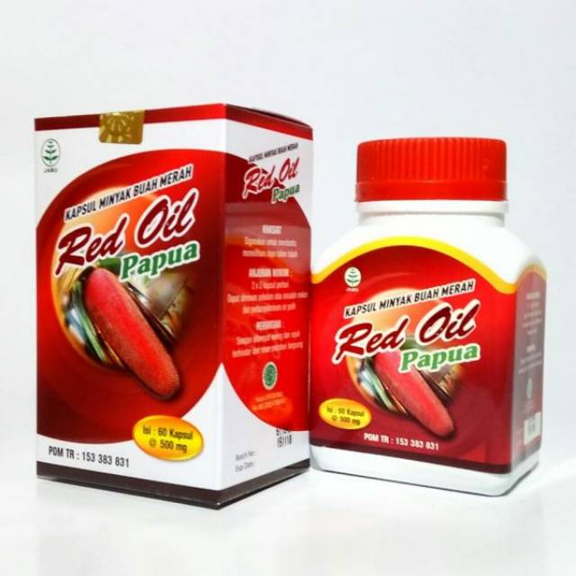 Red Oil Papua Kapsul Minyak Buah Merah Papua Obat Herbal Kolesterol