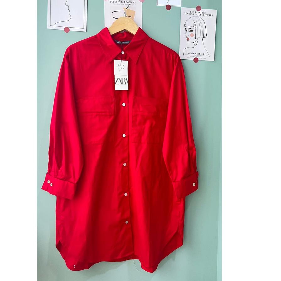 TRXt0T4f--ZR poplin tunic pocket dress