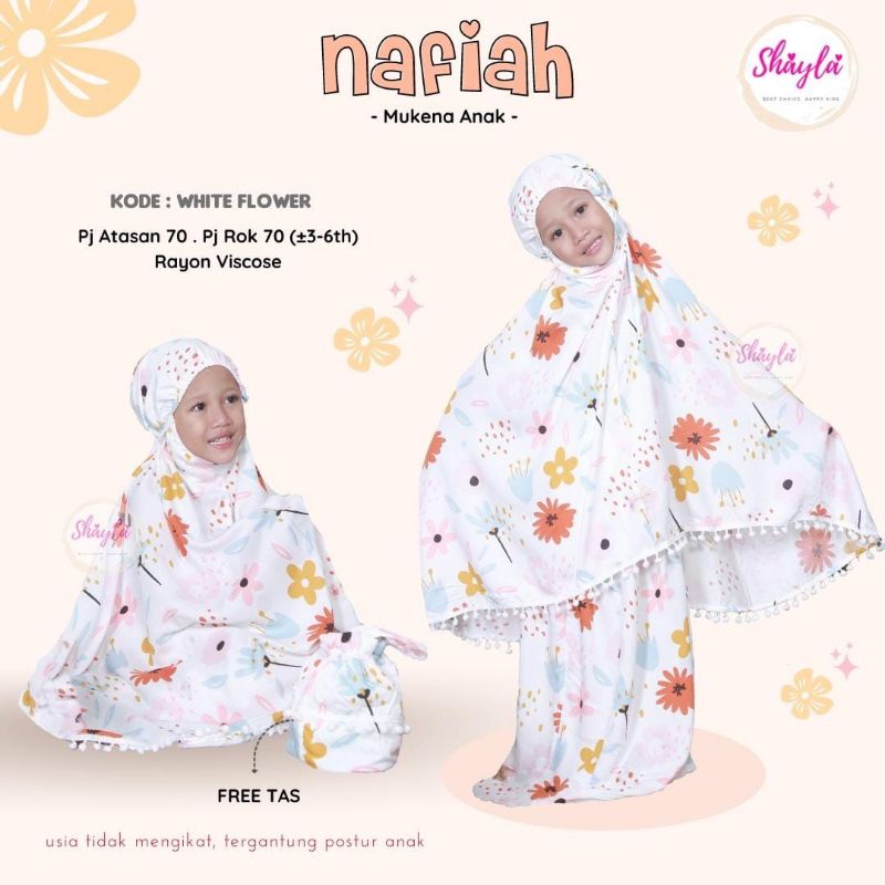 nafiah / mukena anak / rukuh / mukenah anak motif lucu