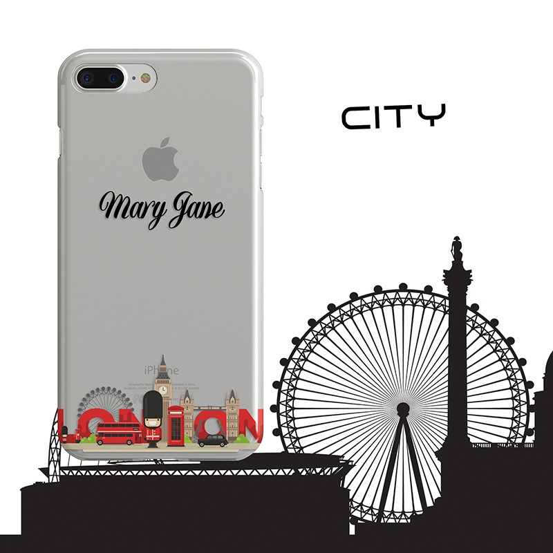 Custom London City jelly hard case Iphone Samsung Lenovo Oppo Xiaomi etc