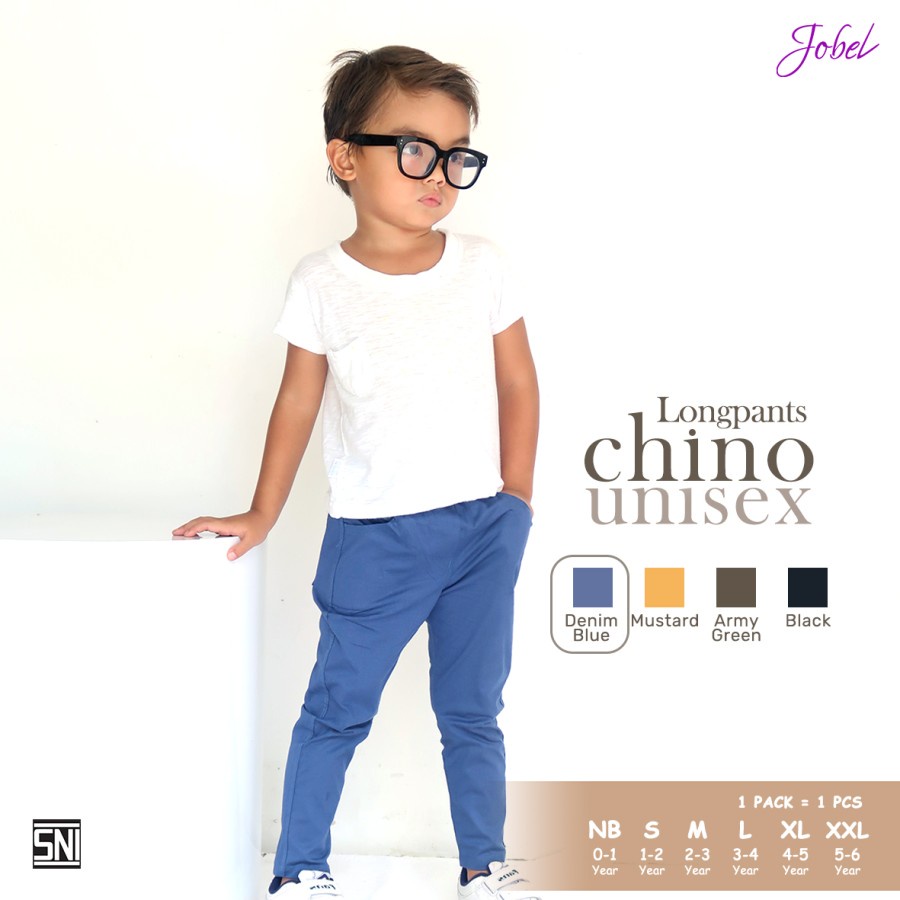 KAZEL JOBEL LONG PANTS CHINO NEW COLOR UNISEX SNI / 0-5 TAHUN