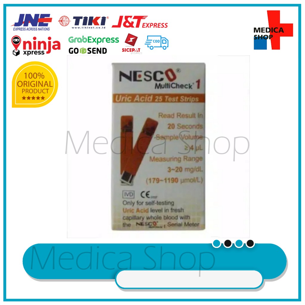 Strip Nesco UA / Asam urat isi 25 pcs