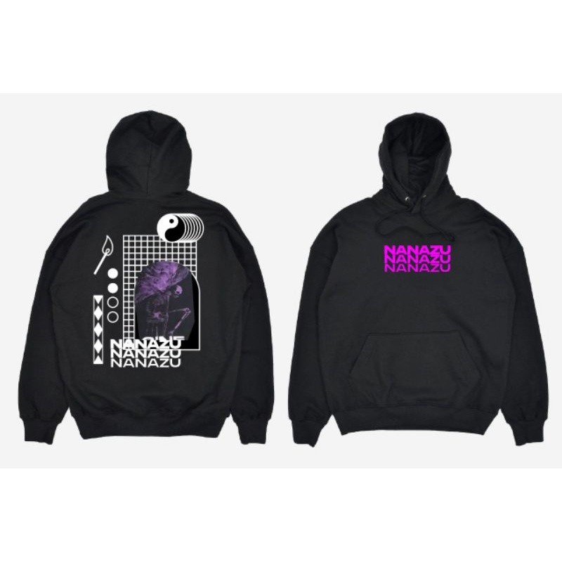 HOODIE Smile Oversized Black FLECE PE TEBAL//Hoodie pria dan wanita