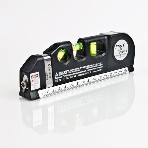 Waterpass digital Laser Level Measure Tape Aligner Ruler gratis batrei