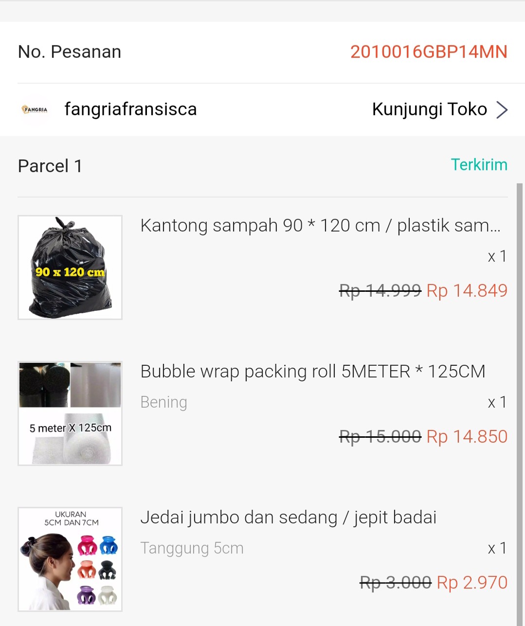 Kantong Sampah  90 * 120 Cm / Plastik Sampah / Kresek Sampah / Kresek Sampah (pack)