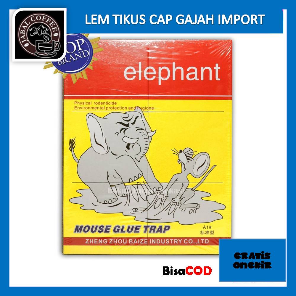 Lem Tikus Papan Import Cap Gajah / Lem Papan Perangkap Tikus / Gajah Lem Tikus 016