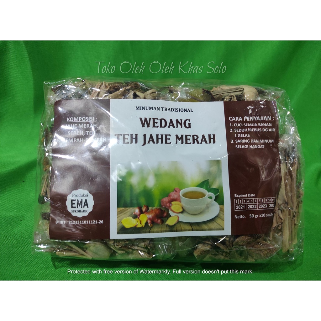 

WEDANG TEH JAHE MERAH ATAU SERAI