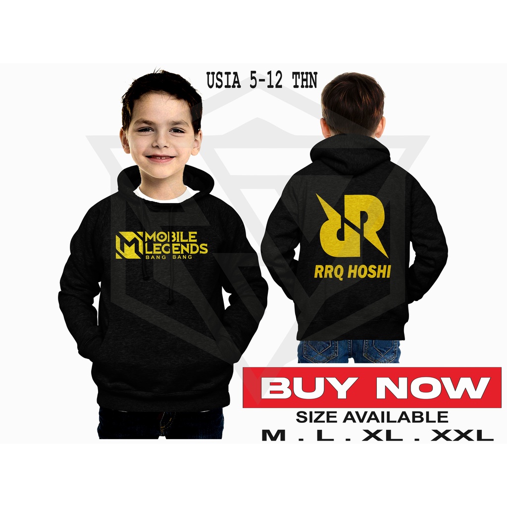 JAKET HODDIE ANAK MOBILE LEGEND RRQ | HOODIE ANAK | JAKET ANAK