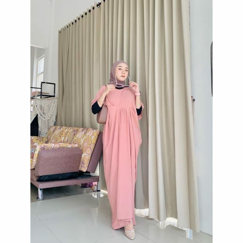 DIRA KAFTAN BAHAN CRINKLE