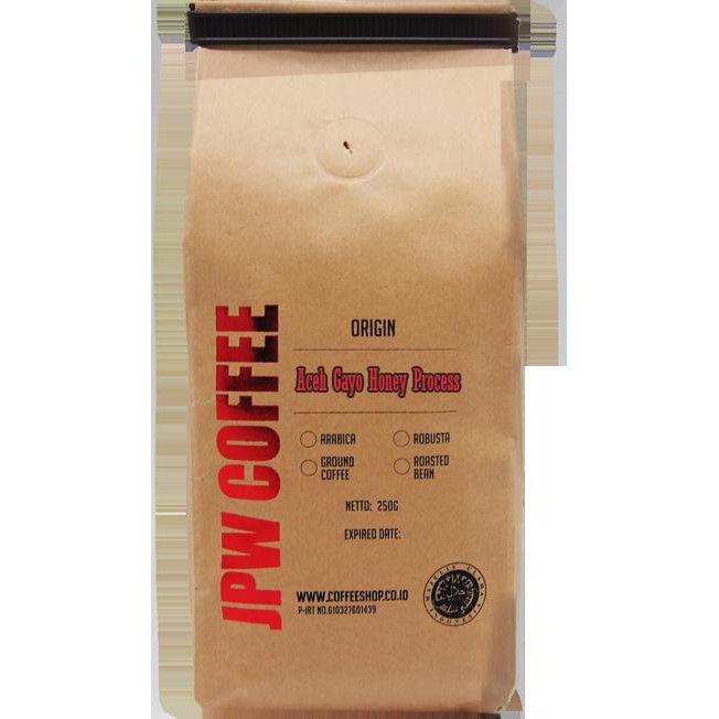 

G8Ec Jpw Coffee Kopi Aceh Gayo Honey Process 250G Bubuk - Specialty Grade Quao