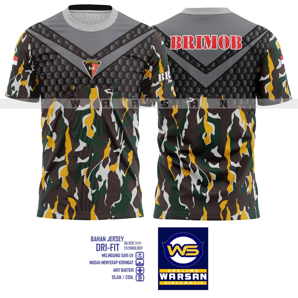 Jersey Brimob / Kaos Brimob Drifit / Kaos Sublim Brimob