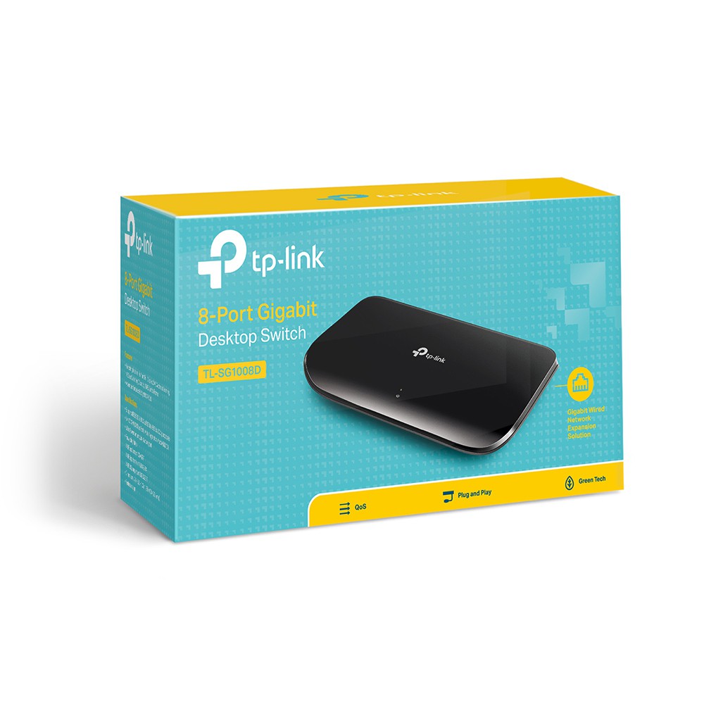 Desktop Switch TP-Link TL-SG1008D 8 Port Gigabit - TPLink SG1008D