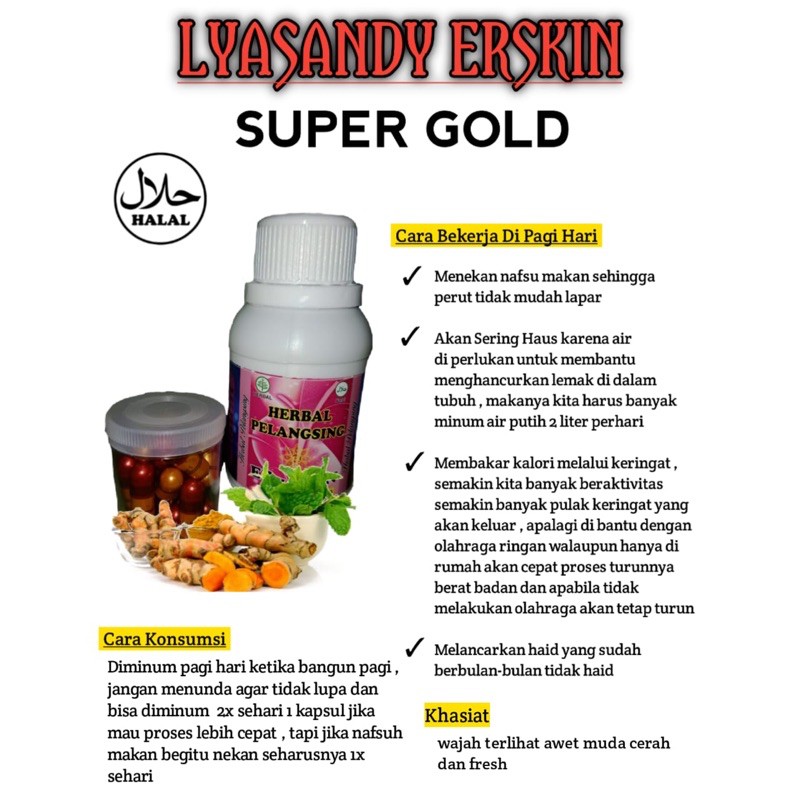 Herbal pelangsing erskin ori