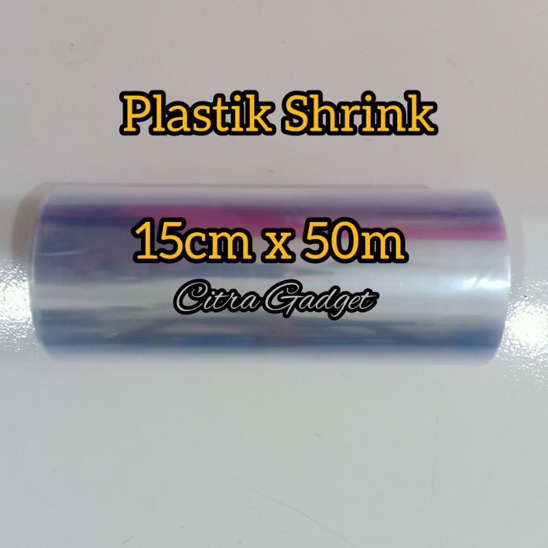 PLASTIK SEGEL PLASTIK SHRINK 15CM X 50M