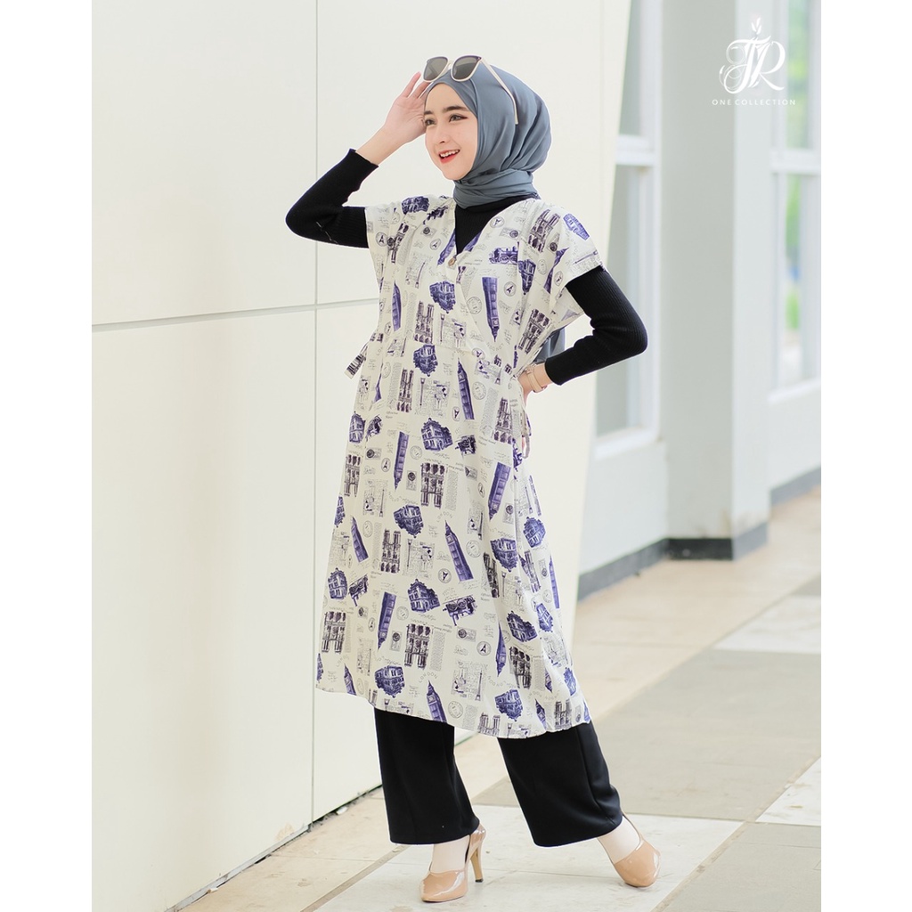 MIDI DRESS RAYON CLASSIC DAN EUROPE motif paris katun PREMIUM homedress nyaman adem GAMIS MIDI DASTER