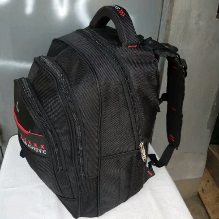 polo aktive tas ransel pria tas punggung backpack tas fashion pria + rain cover