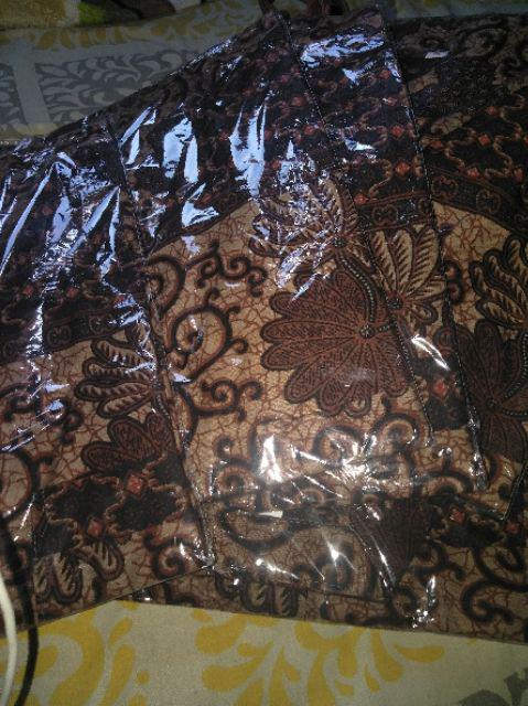 Asifa Batik Hrb026 Kenongo Kemeja Tosca Pekalongan Padi M L Xl Sogan Tulis Halus Kemeja Batik