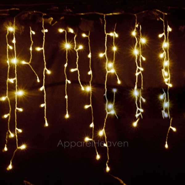 Lampu String Natal Curtain Icicle String Lights New Year Christmas LED Lights