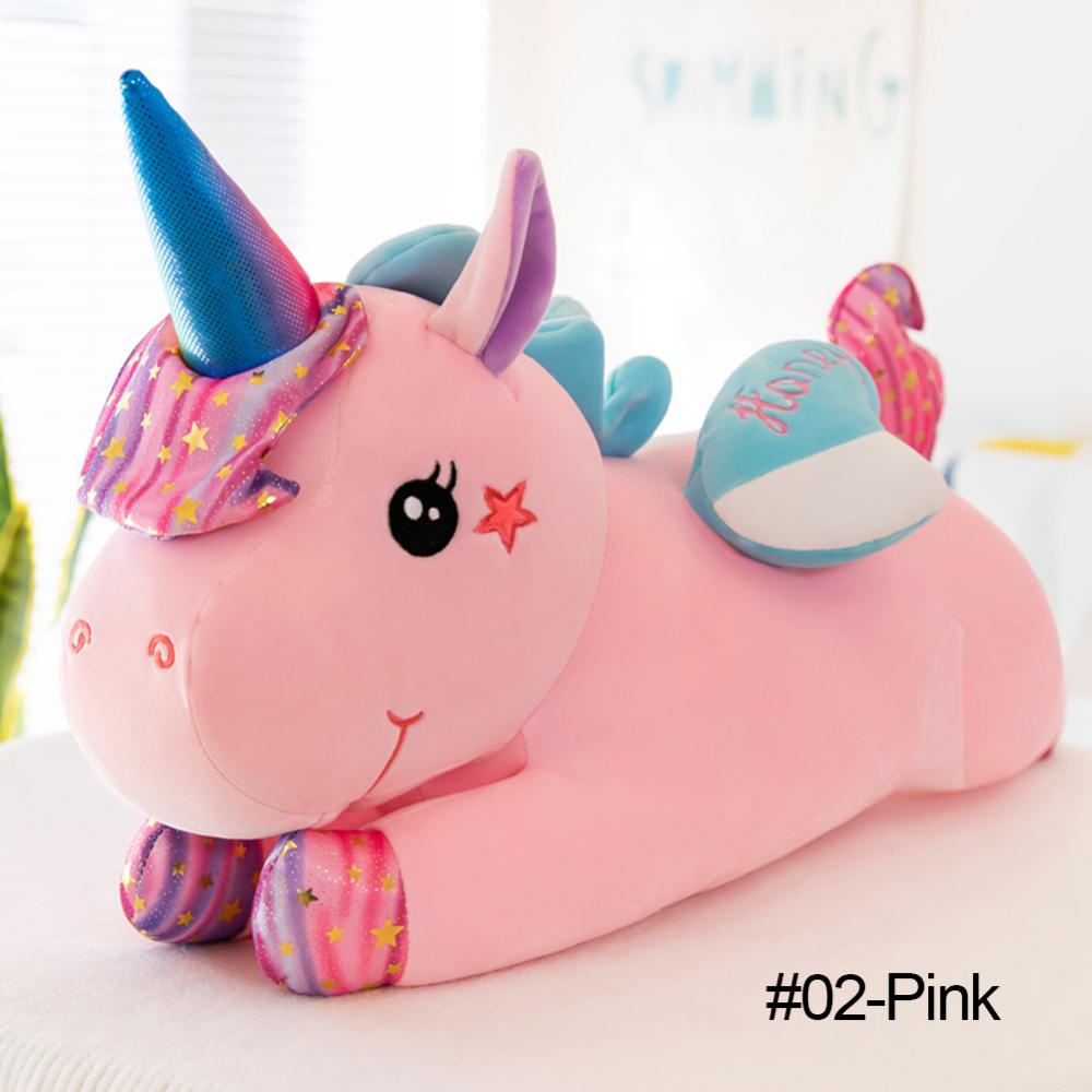 Timekey Mainan Boneka Stuffed Plush Unicorn 40cm Untuk Hadiah Natal / Ulang Tahun Anak Perempuan Q2X3