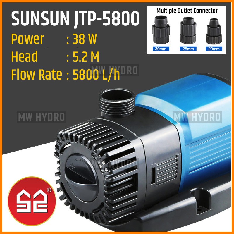 Original SUNSUN JTP-5800, Variable Frequency Submersible Pump