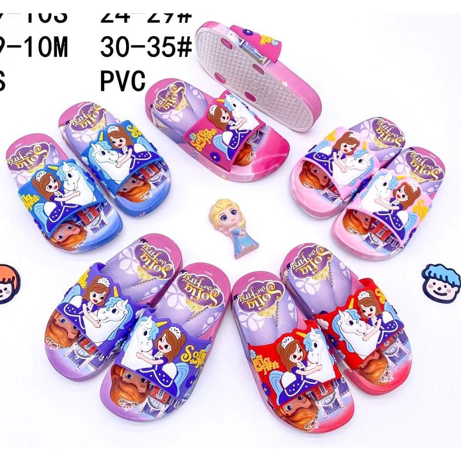 sandal slop anak original import premium sofia