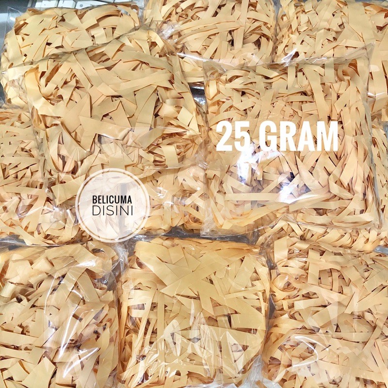 

( 25 GR ) TERMURAH!! SHREDDED PAPER / KERTAS CACAH SERUT KAWUL / ISI GIFT BOX FILLER