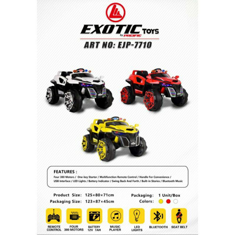 Exotic EJP7710 / Mobil Aki Exotic Jeep 7710 / Mainan Anak