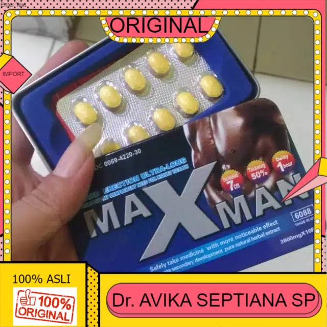 100% ASLI READY MAXMAN KAPSUL PENAMBAH STAMINA PRIA
