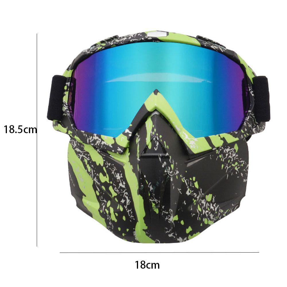 Lily Kacamata Motor Baru Bersepeda Fog Proof Anti UV Pelindung Mata Goggles Motor Riding Protector Face Shield