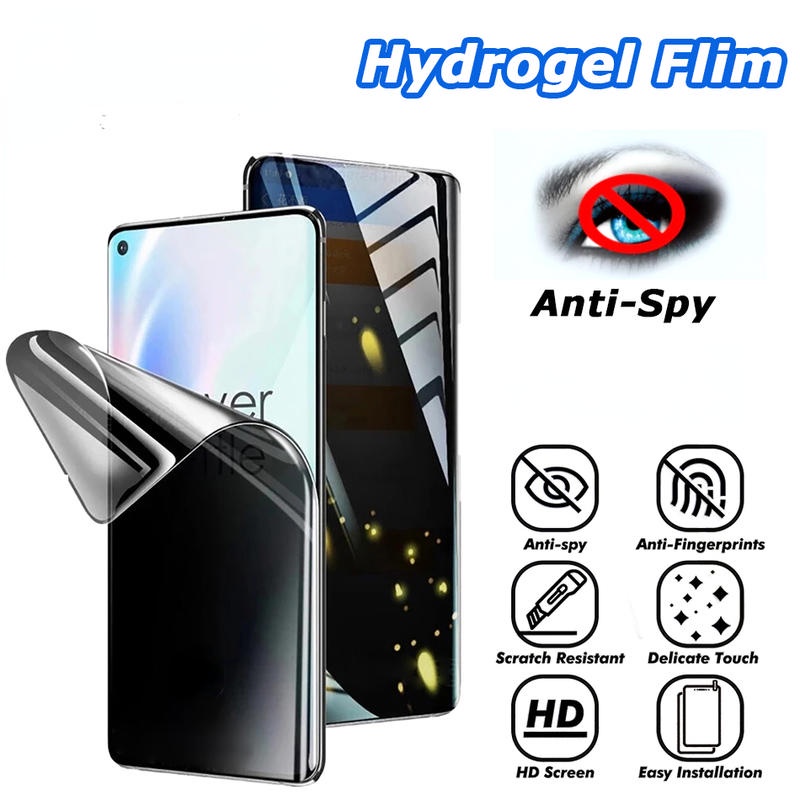 Pelindung Layar Hydrogel Anti Spy Untuk OPPO Realme Q2 Q3 Q5 Pro Q2i Q3i Q3S Realme V3 Vll V15 V25 V5 V13