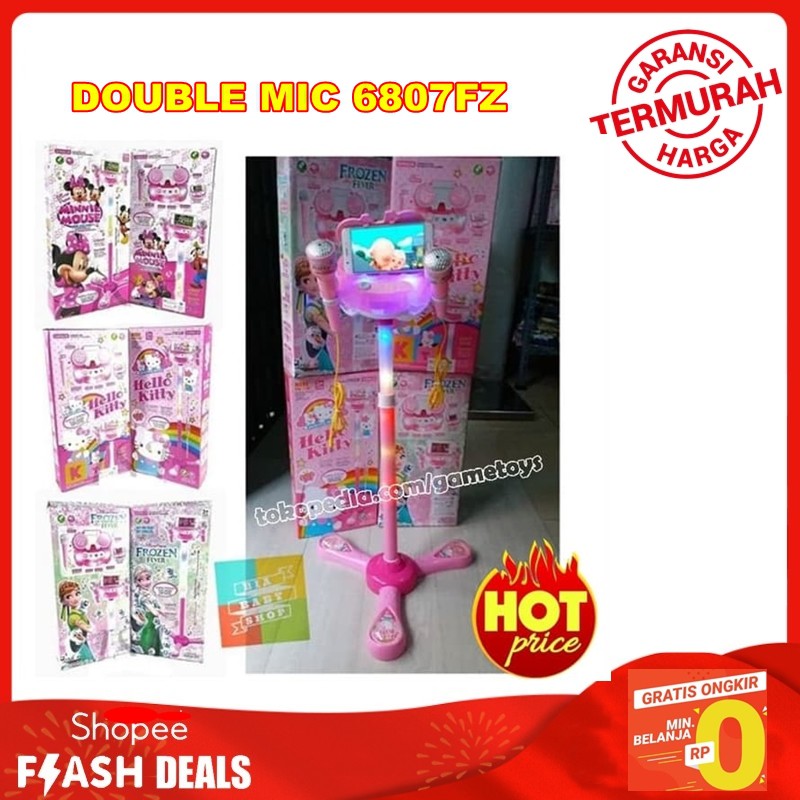  MAINAN  ANAK MICROPHONE FROZEN MICROPHONE HELLO KITTY 