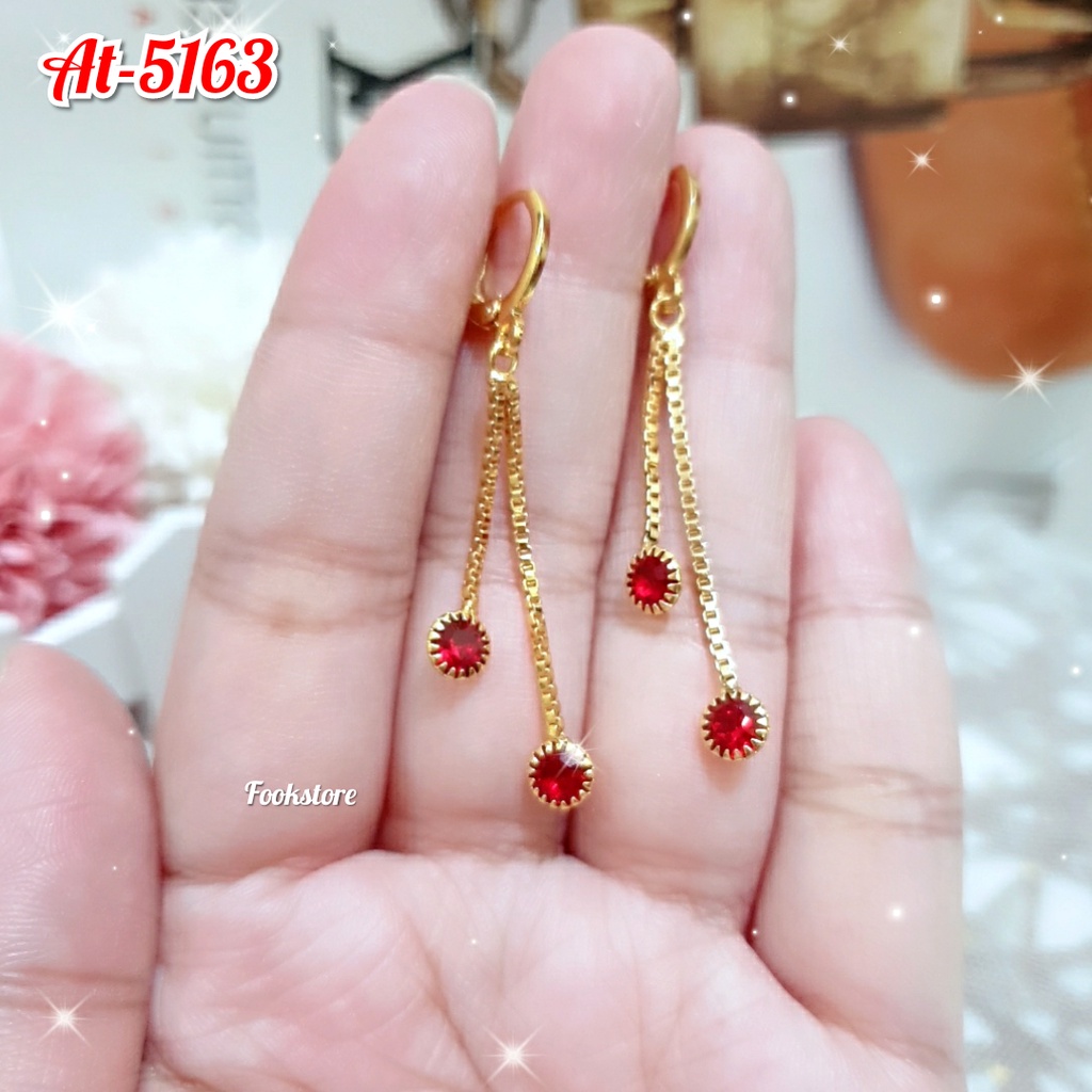 COD ANTING JURAI WANITA PERMATA WARNA/ ANTING DEWASA FASHION KOREA