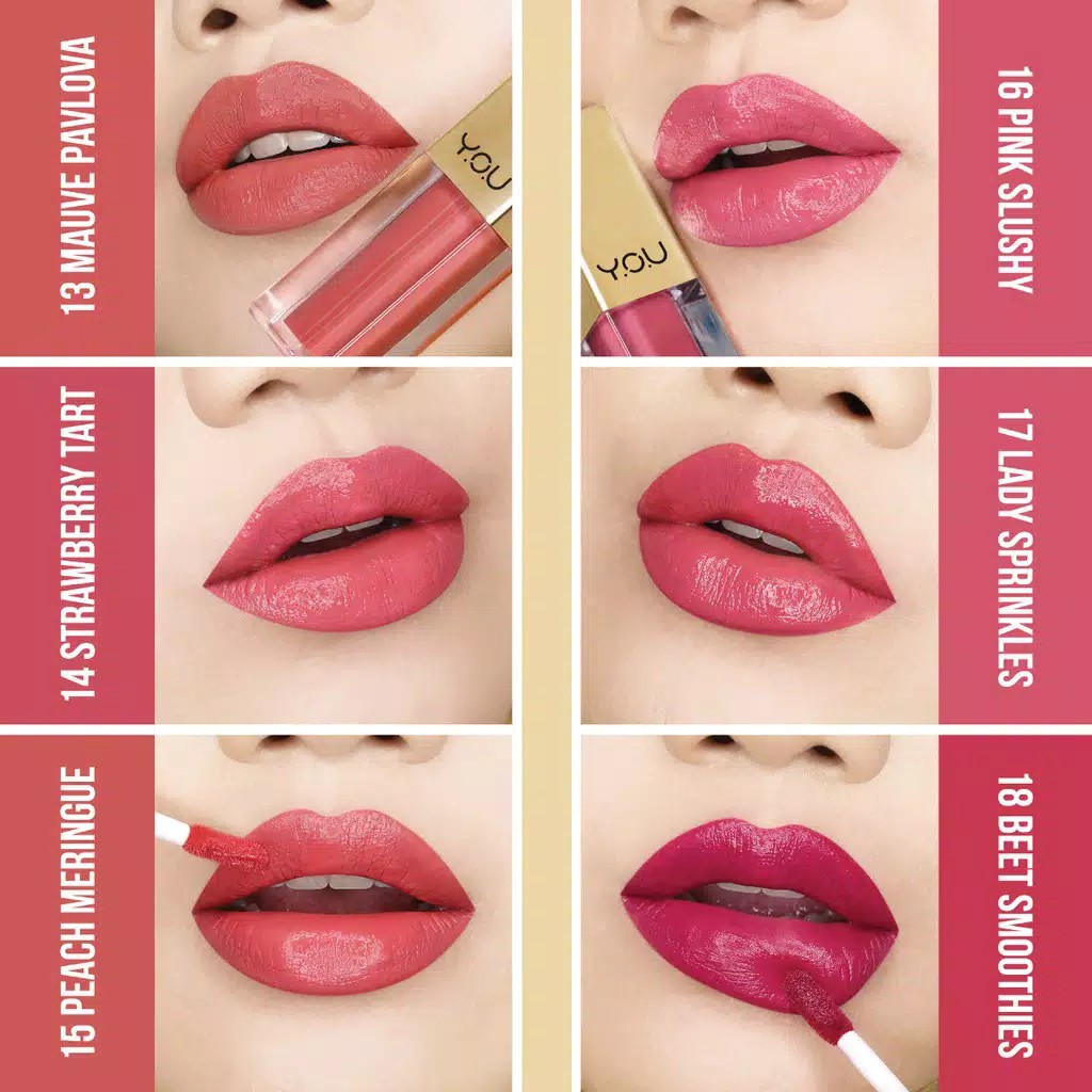 Lip cream Prilly Semi matte YOU The Gold One New Rouge Satin Lip Cream YOU. ROUGE SATIN YOU Y.O.U