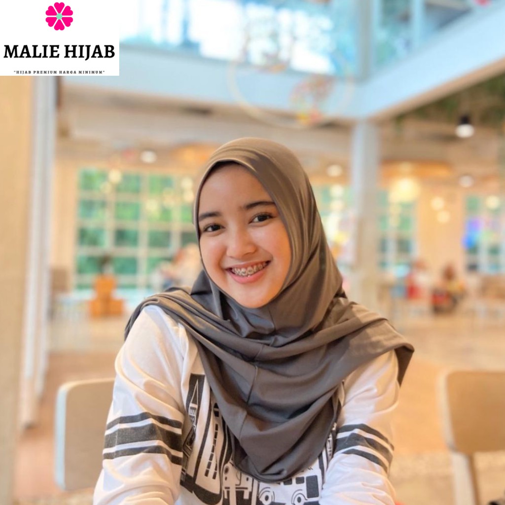 READY - Hijab Bergo Malay Jersey Premium Malie Instan Murah / Khimar Jihan (MJ)-1