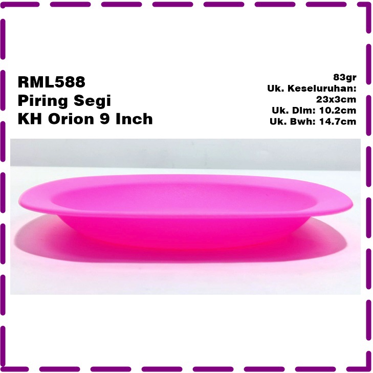 RML588 Piring Segi KH Orion 9 Inch