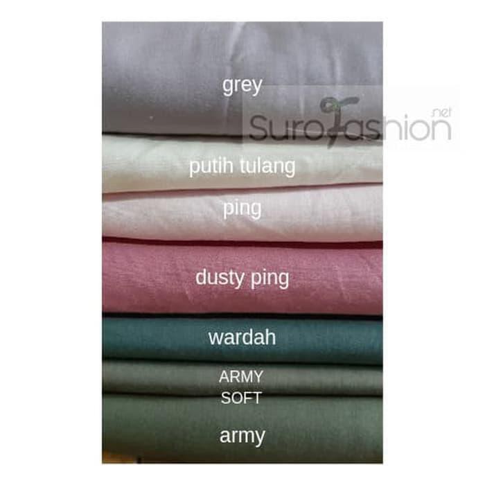 Terlaris Kain Katun Rayon Polos - Hitam