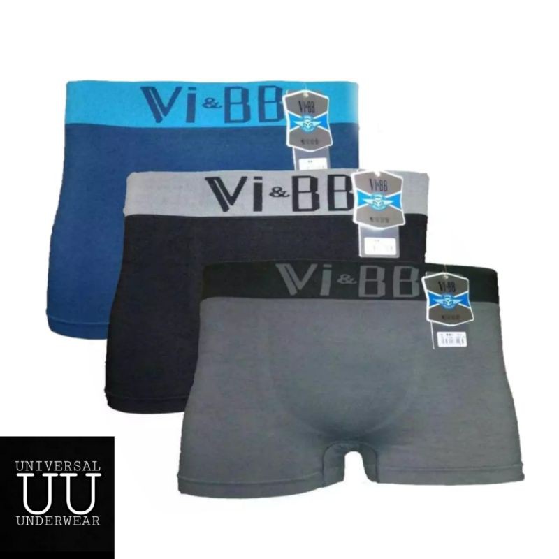 Pakaian Celana Dalam Boxer Cowok Pria Premium Vb 3 Pcs Termurah Terlaris By Universal Underwear