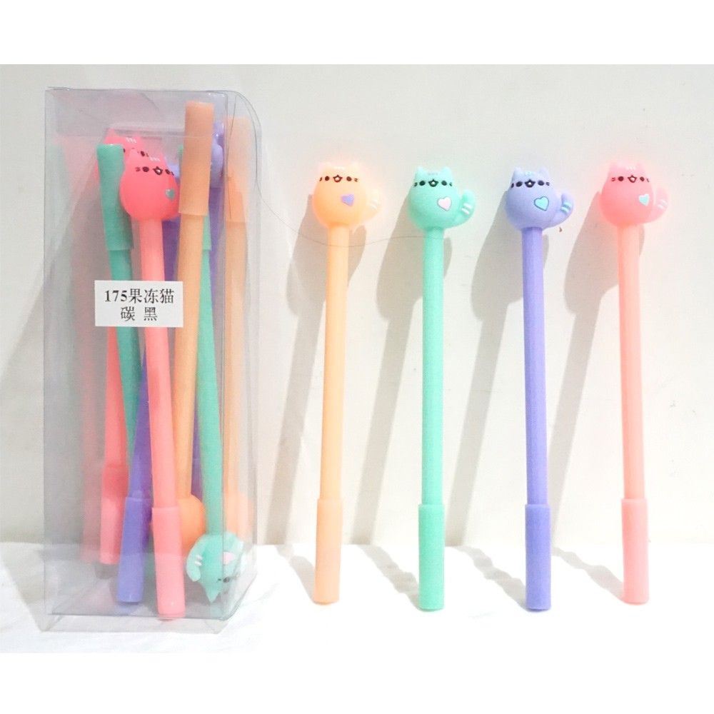 

Pulpen fancy Color Cute Cat kode 175 - pulpen gel kucing- harga satuan