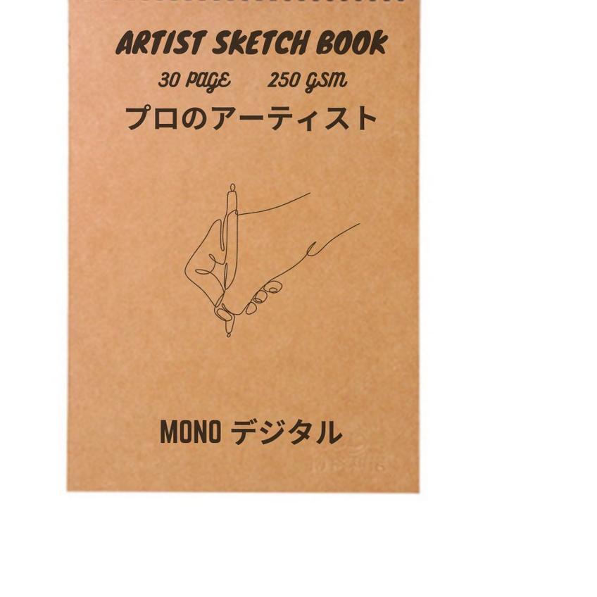 

11.11 sale Mono Artist Sketchbook A4 250gsm Wire Spiral Buku Sketsa Gambar Mewarnai Kualitas Premium