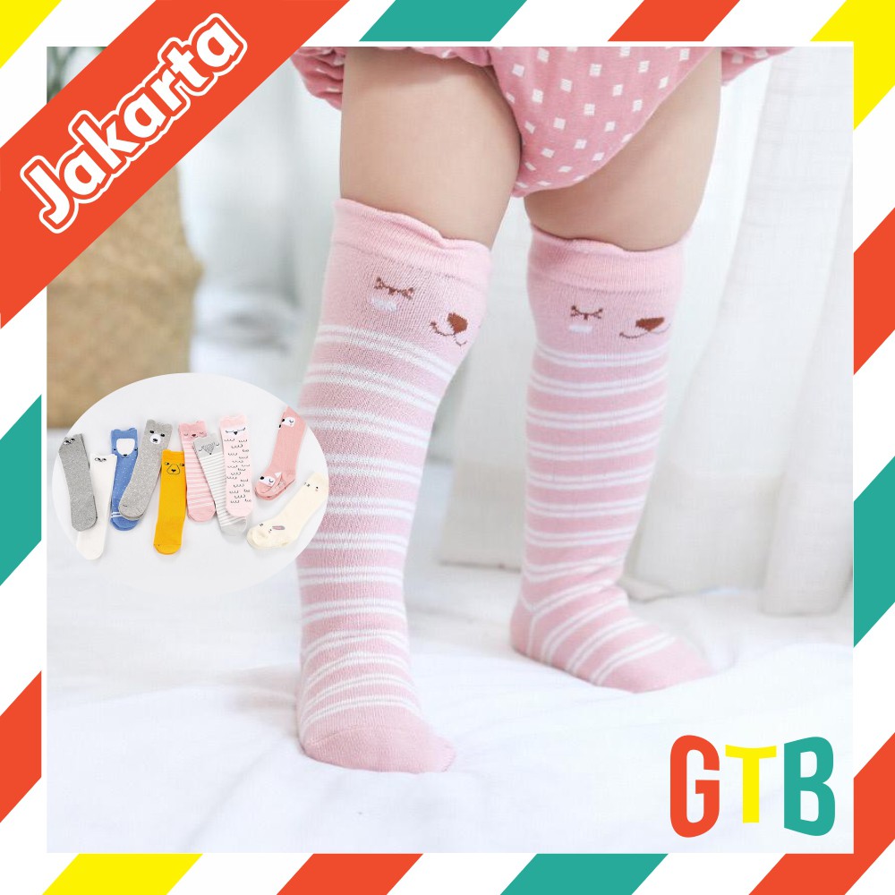 ❤️GTB❤️  R150 KAOS KAKI KOREA BAYI LUCU PANJANG PREMIUM ANTI SLIP KIDS SOCK BABY KAOSKAKI CUTE SELIP