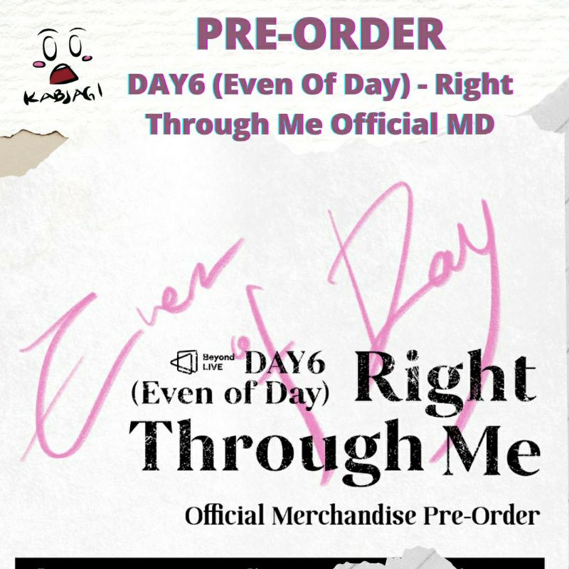 [PO] DAY6 (EVEN OF DAY) - RIGHT THROUGH ME MD