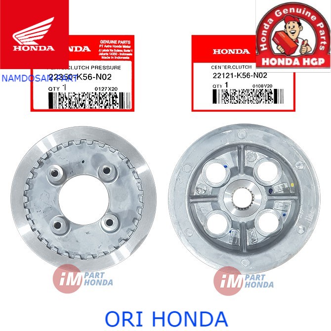 ' 22121-K56-N02 22350-K56-N02 Rumah Kampas Kopling CB 150 LED CBR 150 LED SONIC 150 R SUPRA 150 GTR