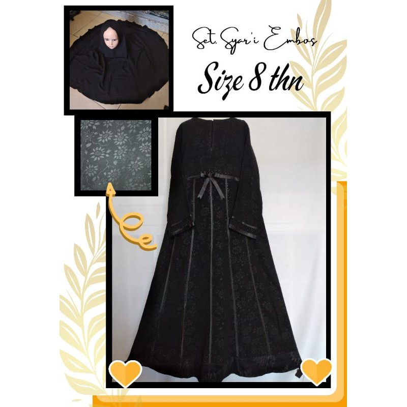 Set Gamis temboro Anak 10 thn