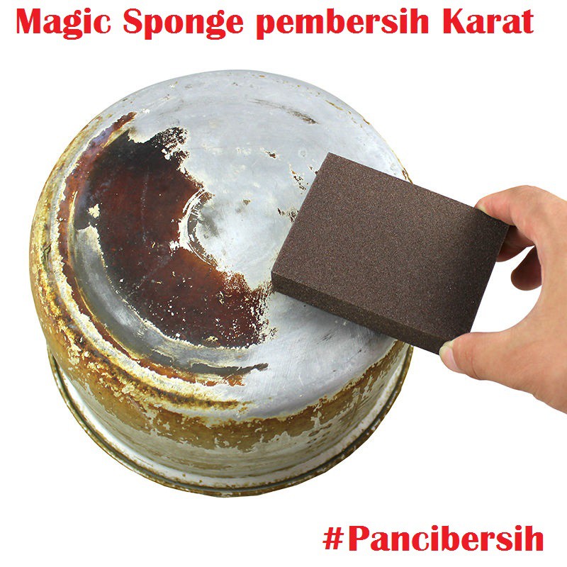 Magic Sponge Pembersih Karat Besi - Aihogard Nano Melamine- CW62631 - Brown