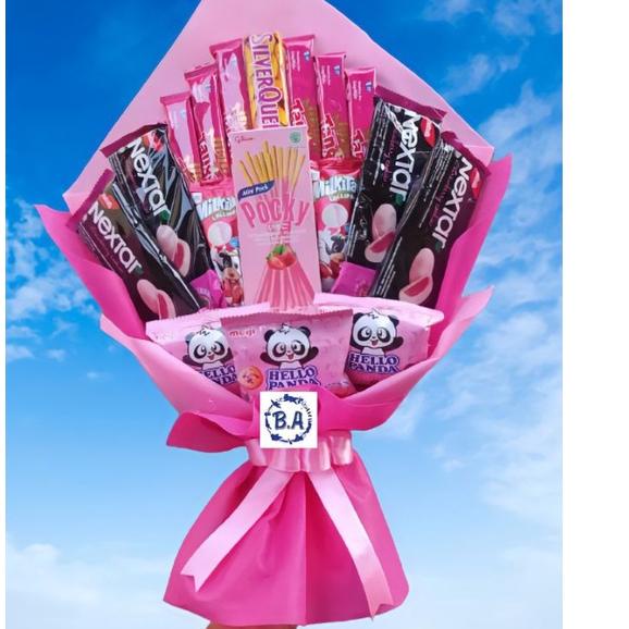 

Promo Hari Ini" (S) BUKET PINK CANTIK POCKY SILVERQUEEN/Anniversary/bingkisan Snack Ulang Tahun/Ultah/Wisuda